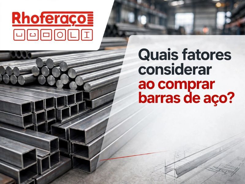 Quais fatores considerar ao comprar barras de aço?