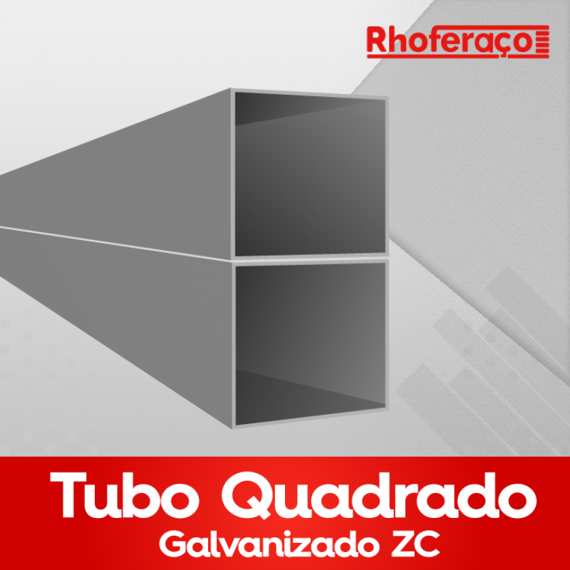 Tubo Quadrado Galvanizado Zc – Metalon Zincado